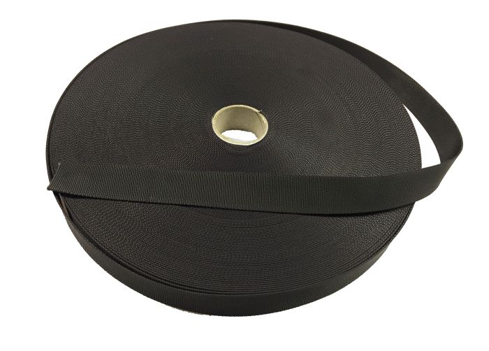 Met Grey 25mm / 1″ Nylon Webbing – UK Manufactured