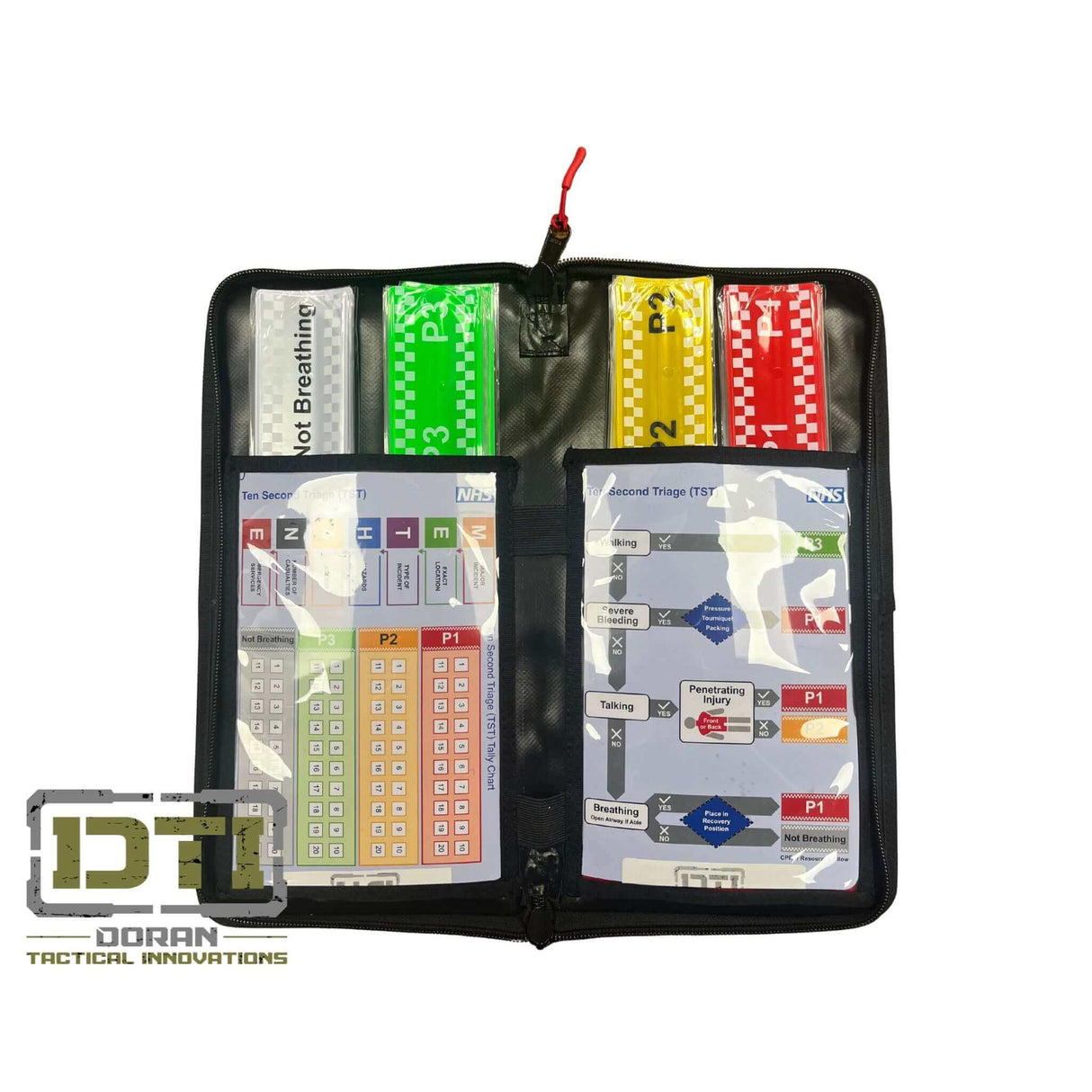Custom-Branded Wipe Clean Ten Second Triage–(TST) Kit- Super Heavy Duty & Impermeable PVC