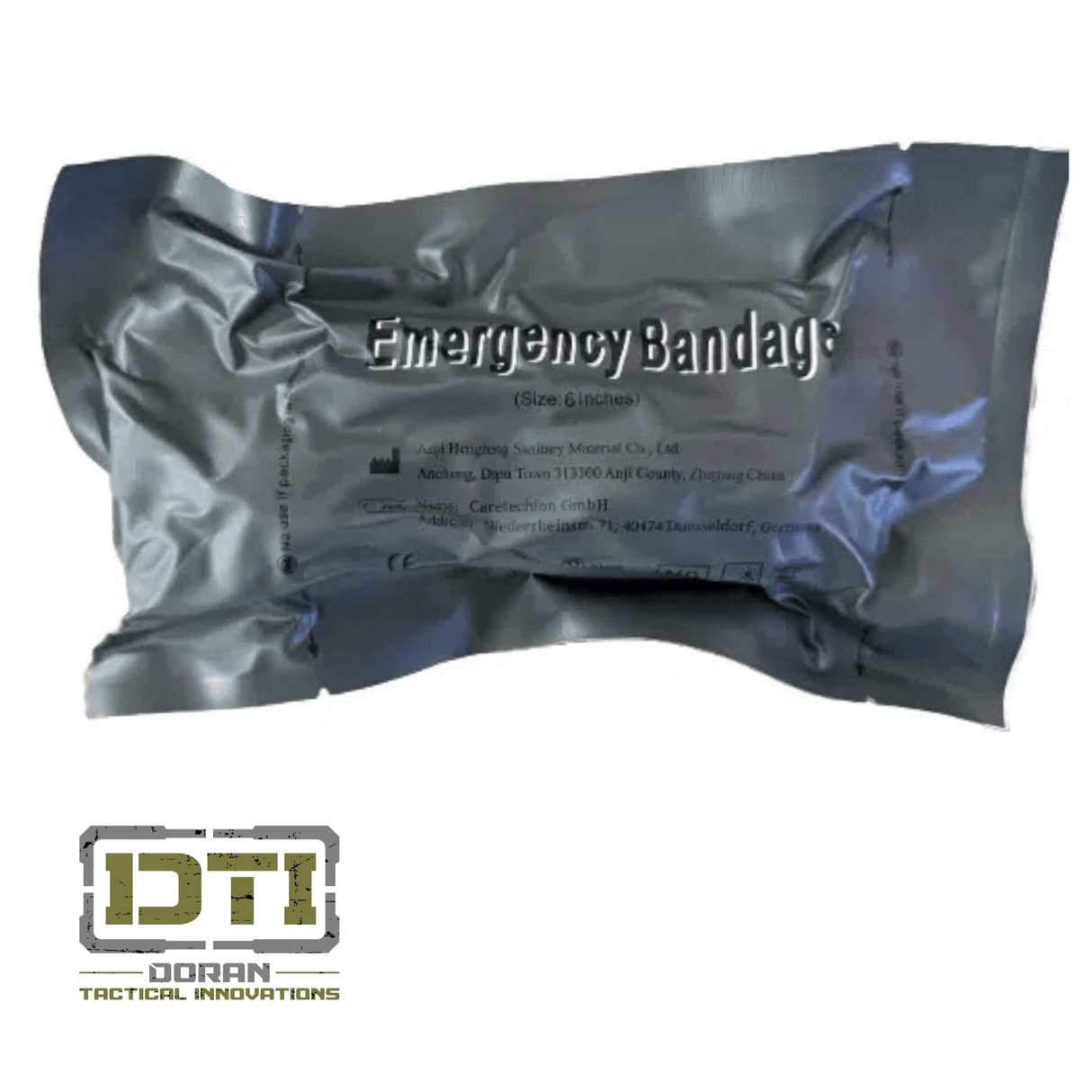 Emergency bandage for trauma care, essential for bleed control in tactical first aid kits.