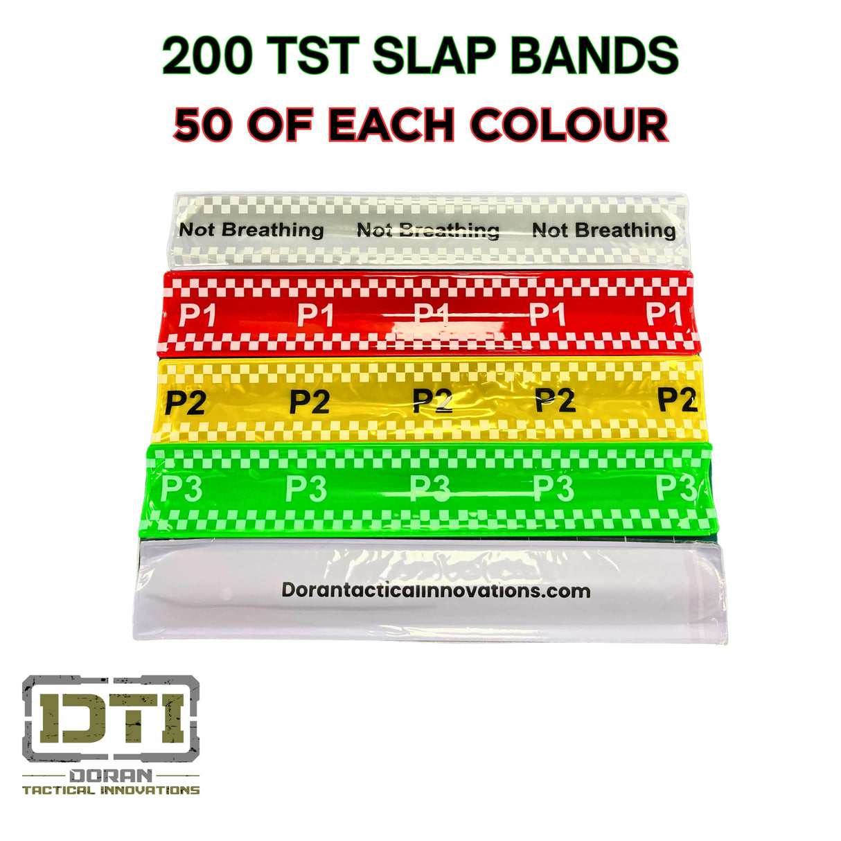 NHS Ten Second Triage (Slap Bands)