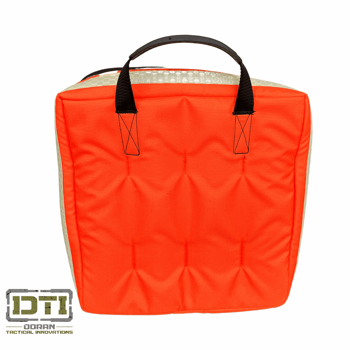 Rugged orange pouch from the Enhanced Ten Second Triage kit, designed for quick access and visibility in emergencies.